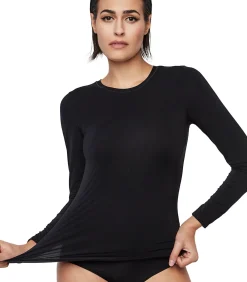 Outlet Top met lange mouwen ESSENTIALS DAMES Onderhemden