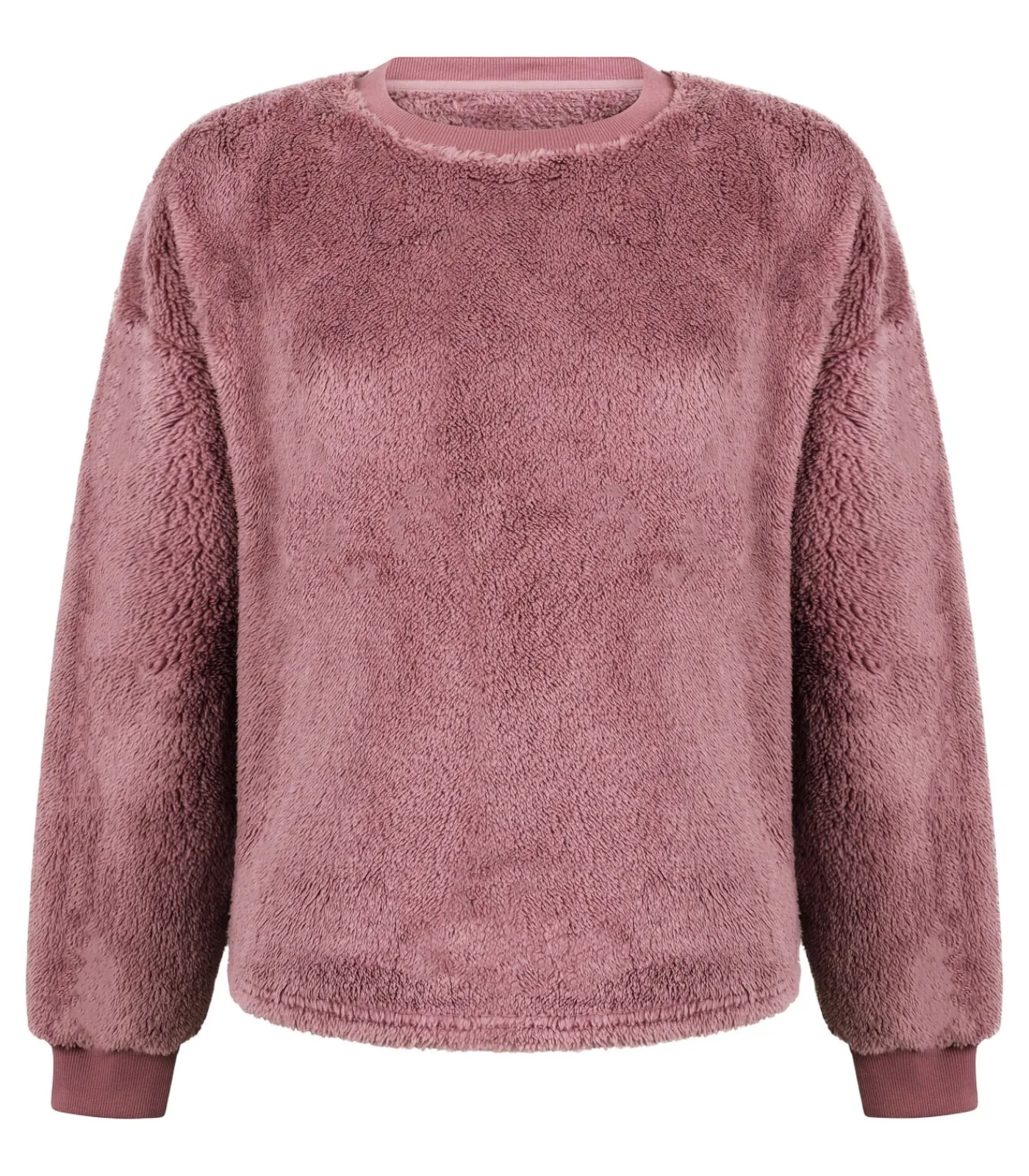 Outlet Top met lange mouwen Fluffy Fleece DAMES Nachtmode