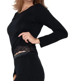 Outlet Top met lange mouwen Micro Touch DAMES Onderhemden