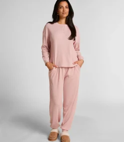 DAMES Hunkemöller Top van wafelstof Henley