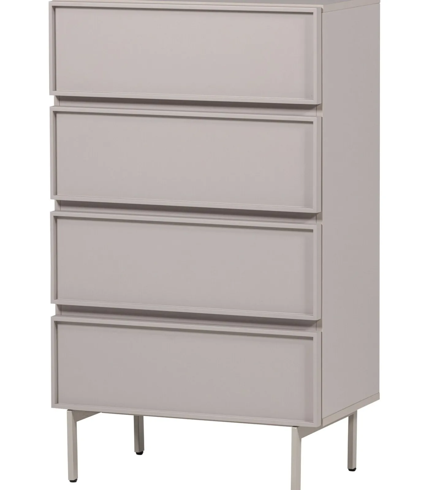 WOOOD Tours Ladekast 4 Lades - Melamine/ MDF - Zand - 102x70x42