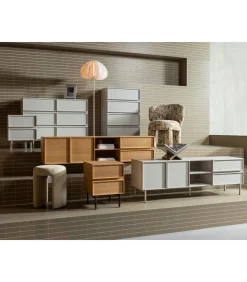 WOOOD Tours Ladekast/ Nachtkastje 2 Lades Melamine/ MDF - Zand