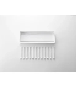 YAMAZAKI Tower Deksel & pannenhouder verstelbaar - Wit