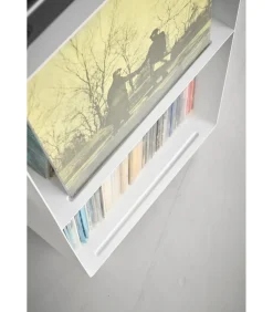 Hot Tower Platenkast 2-laags op wielen - Wit Meubels