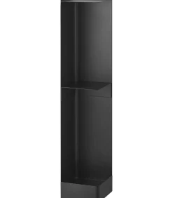 YAMAZAKI Tower Toiletrolhouder op wielen smal - Zwart