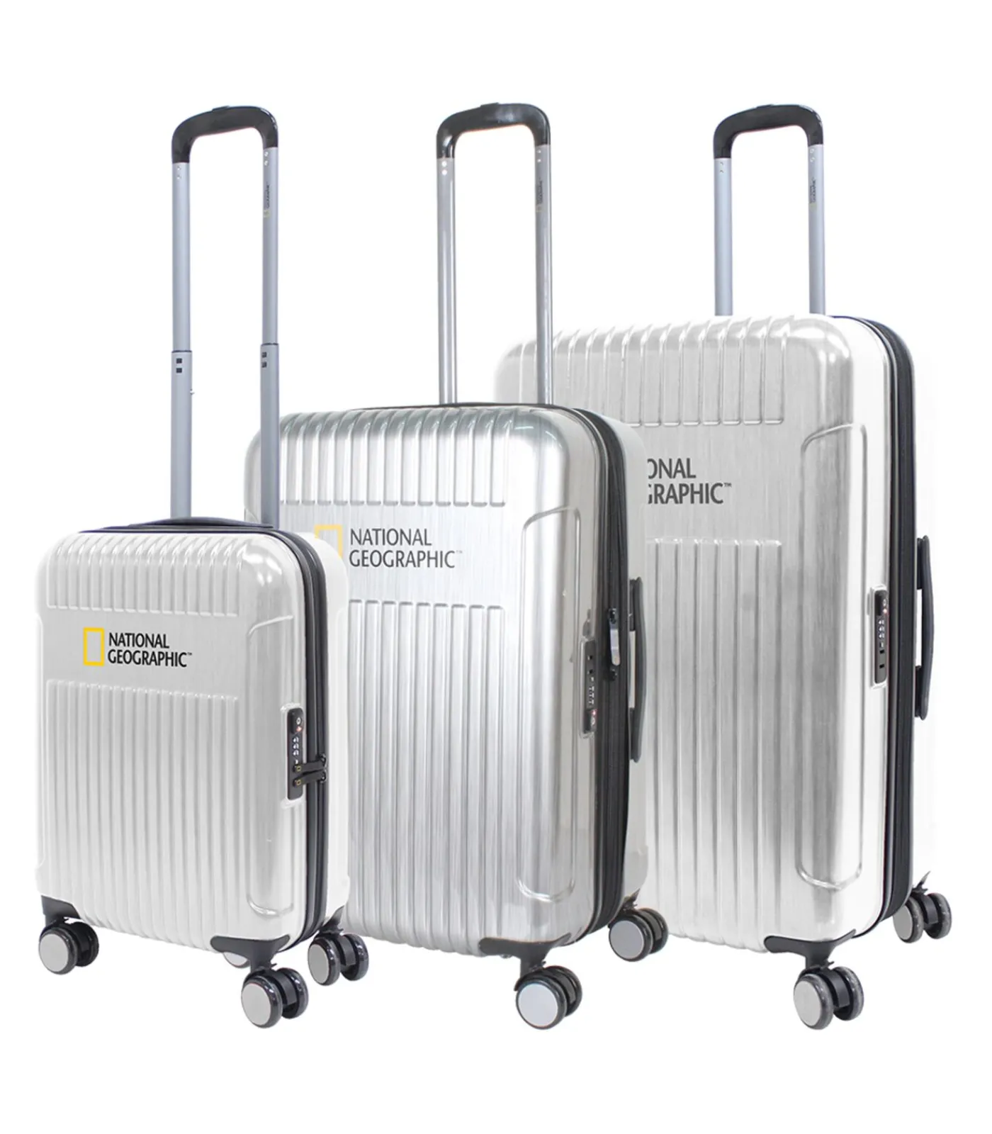 National Geographic Transit Reiskofferset 55/67/76.5 cm (S/M/L) 8 wielen