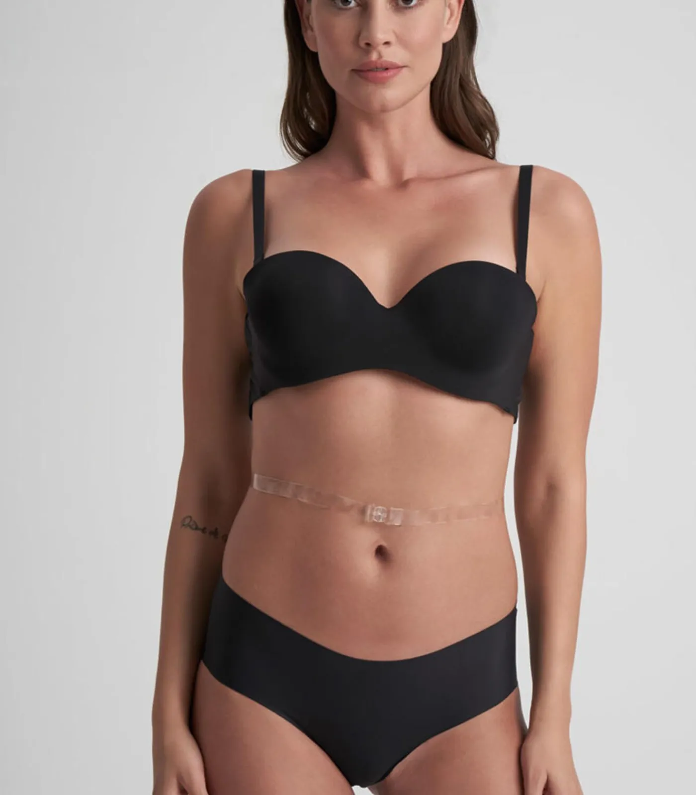 DAMES Bye Bra Transparante Lage Rugbanden