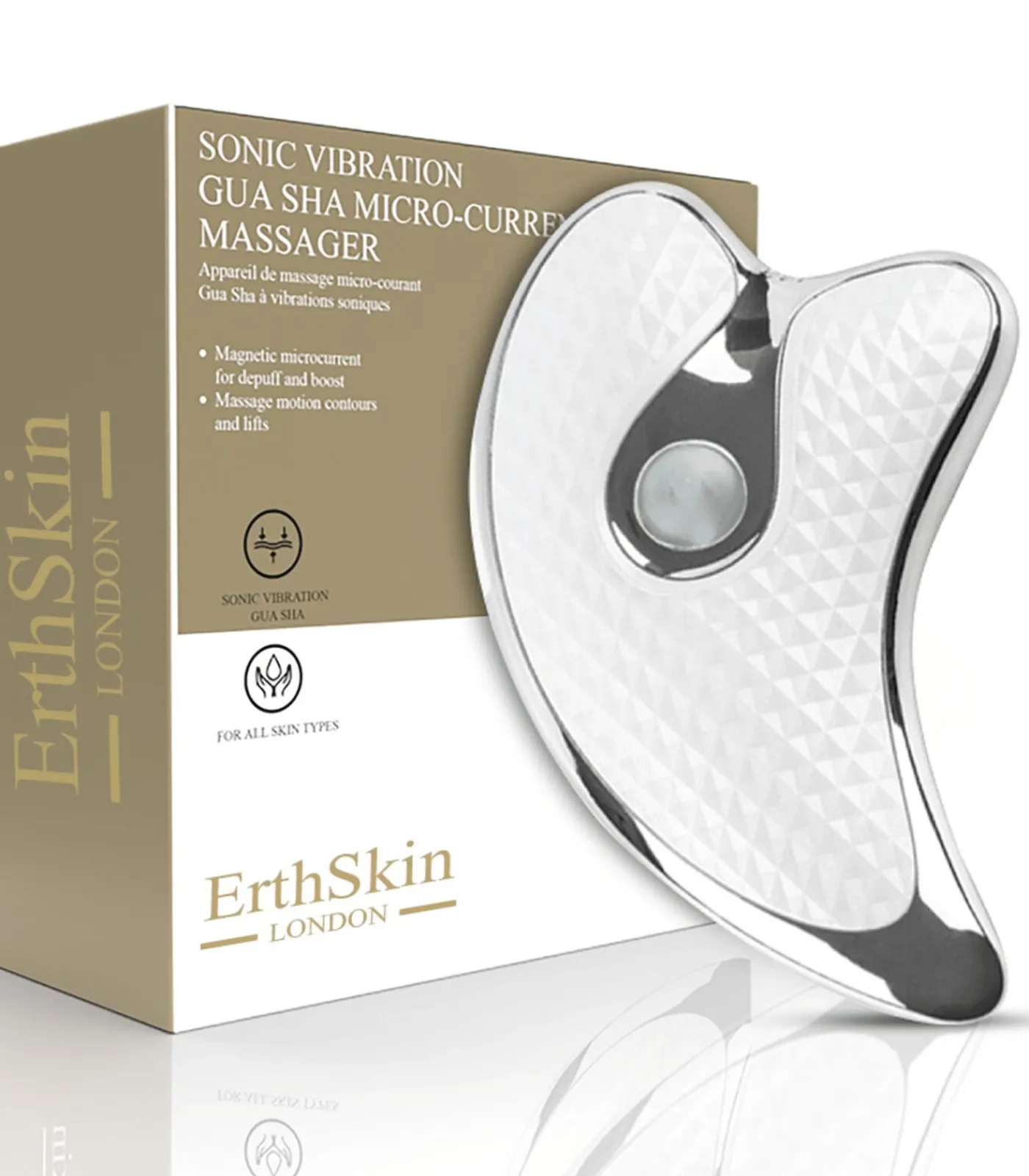 Trillingsvibratie GuaSha Micro-stroom Massager Gezichtsverzorgings Accessoires