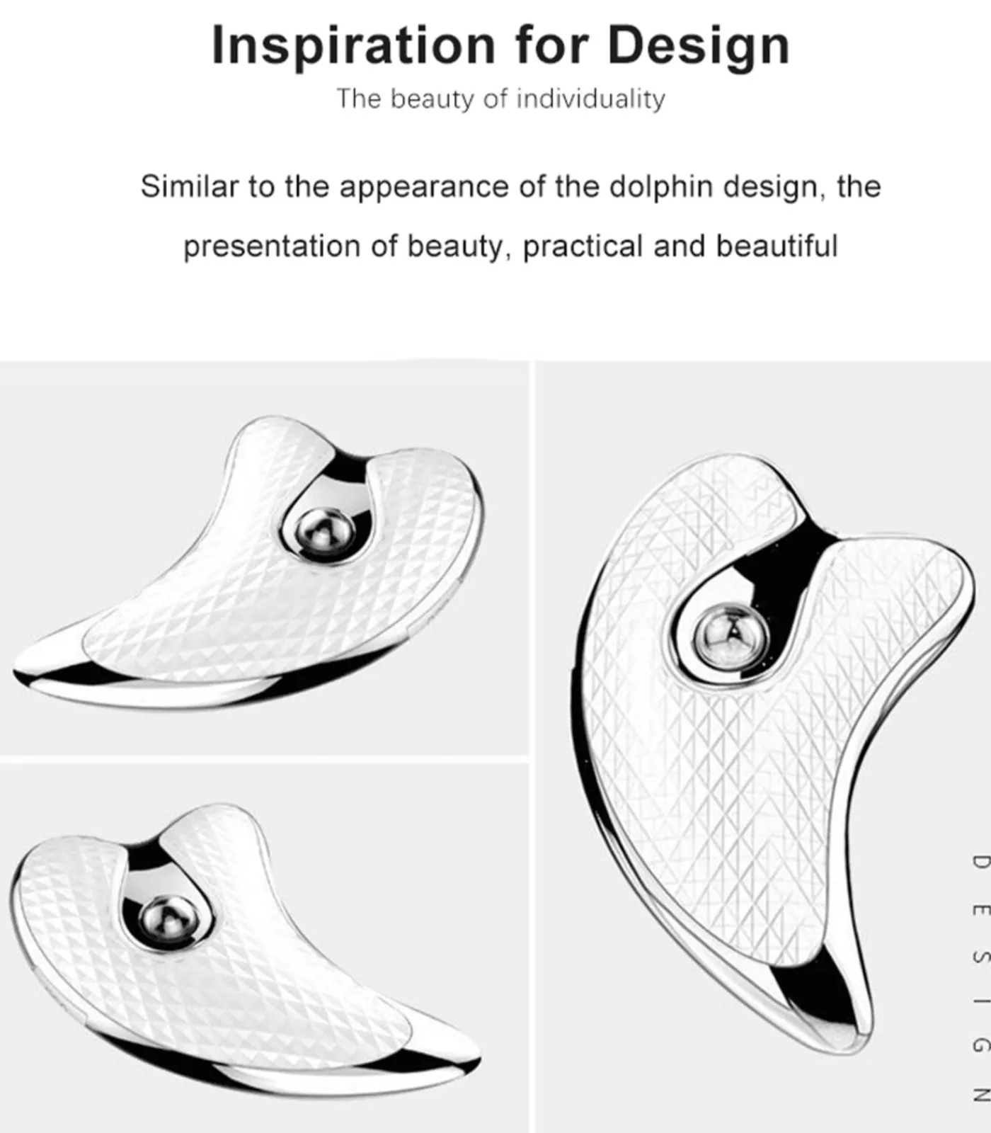 Trillingsvibratie GuaSha Micro-stroom Massager Gezichtsverzorgings Accessoires