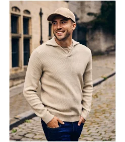 Discount Trui Riva Knit Ecru Heren Truien & Cardigans