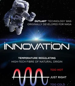 Hot T-shirt met ronde hals met innovatieve temperatuurregeling Heren Thermisch Ondergoed