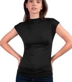 Hot T-shirt met slipe mouwen en opstaande kraag Frunces DAMES T-Shirts & Tops