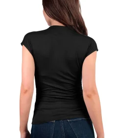 Hot T-shirt met slipe mouwen en opstaande kraag Frunces DAMES T-Shirts & Tops