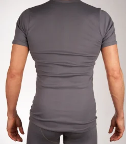 Heren Mango t-shirt ronde hals 2 pack 1-1 rib box grey