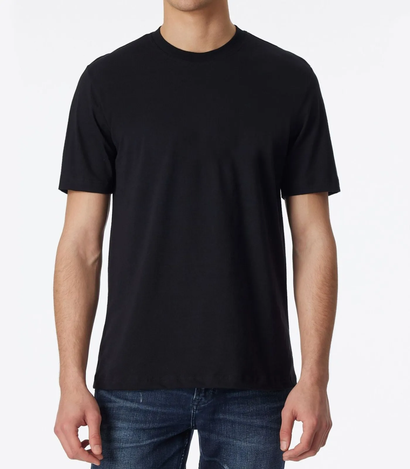 Heren SCHIESSER t-shirt ronde hals 2 pack essentials american shirts