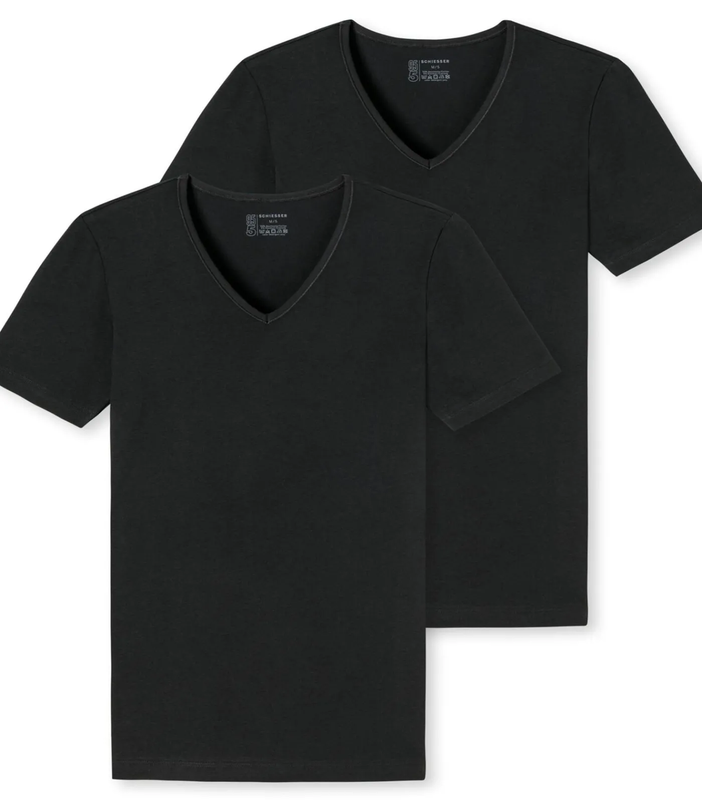 Hot t-shirt v-hals 2 pack 95/5 organic cotton shirts Heren Tops & Shirts