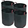 Clearance Tuinafval zak Groen 272L 150 g/vierkante meter (4 stuks) Manden En Bakken
