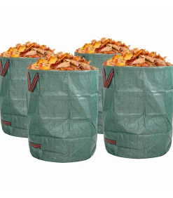 Discount Tuinafvalzakken 4 pcs Groen 66 x 66 x 83.5 cm Polypropyleen Manden En Bakken