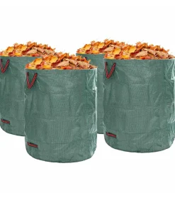 vidaXL Tuinafvalzakken 4 pcs Groen 79 x 79 x 99.5 cm Polypropyleen
