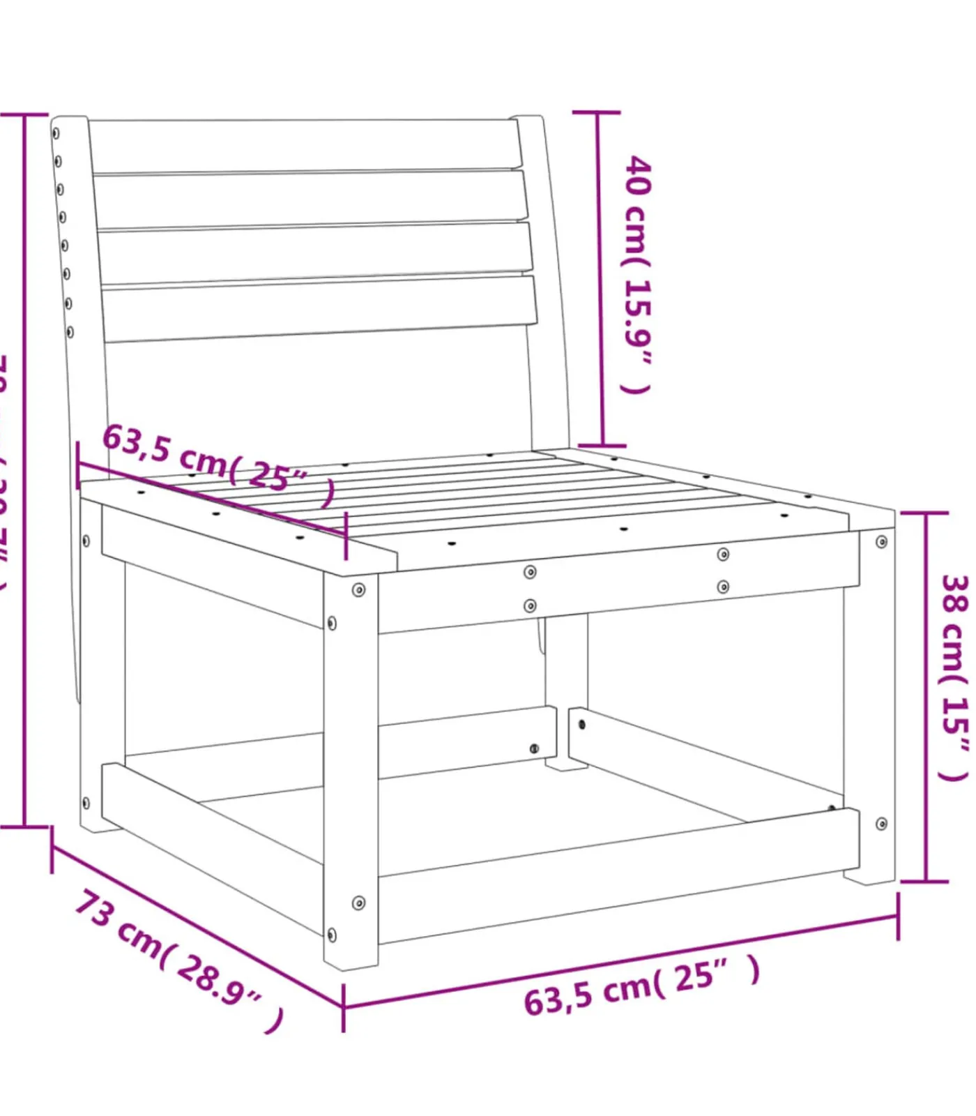 Discount Tuinbank geïmpregneerd grenenhout Tuinmeubelen