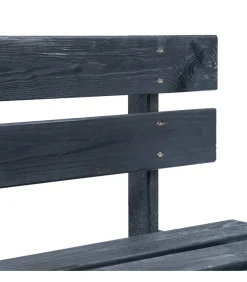 Discount Tuinbank pallet hout zwart Tuinmeubelen