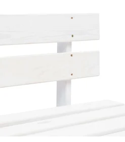 vidaXL Tuinmiddenbank pallet geïmpregneerd grenenhout wit