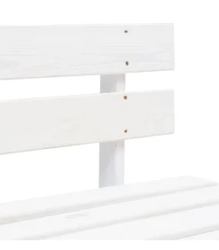 Outlet Tuinmiddenbank pallet geïmpregneerd grenenhout wit Tuinmeubelen