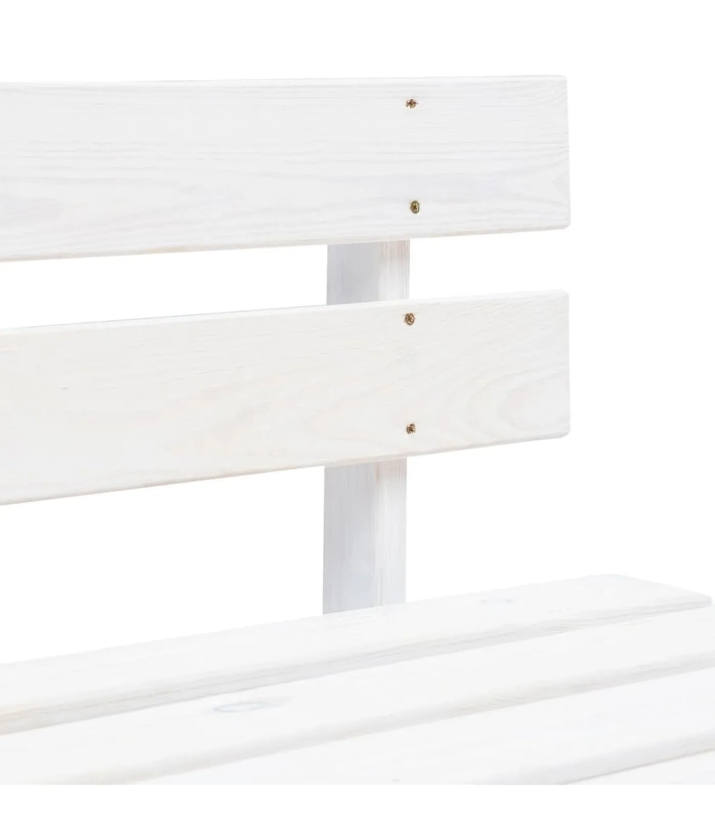 vidaXL Tuinmiddenbank pallet geïmpregneerd grenenhout wit