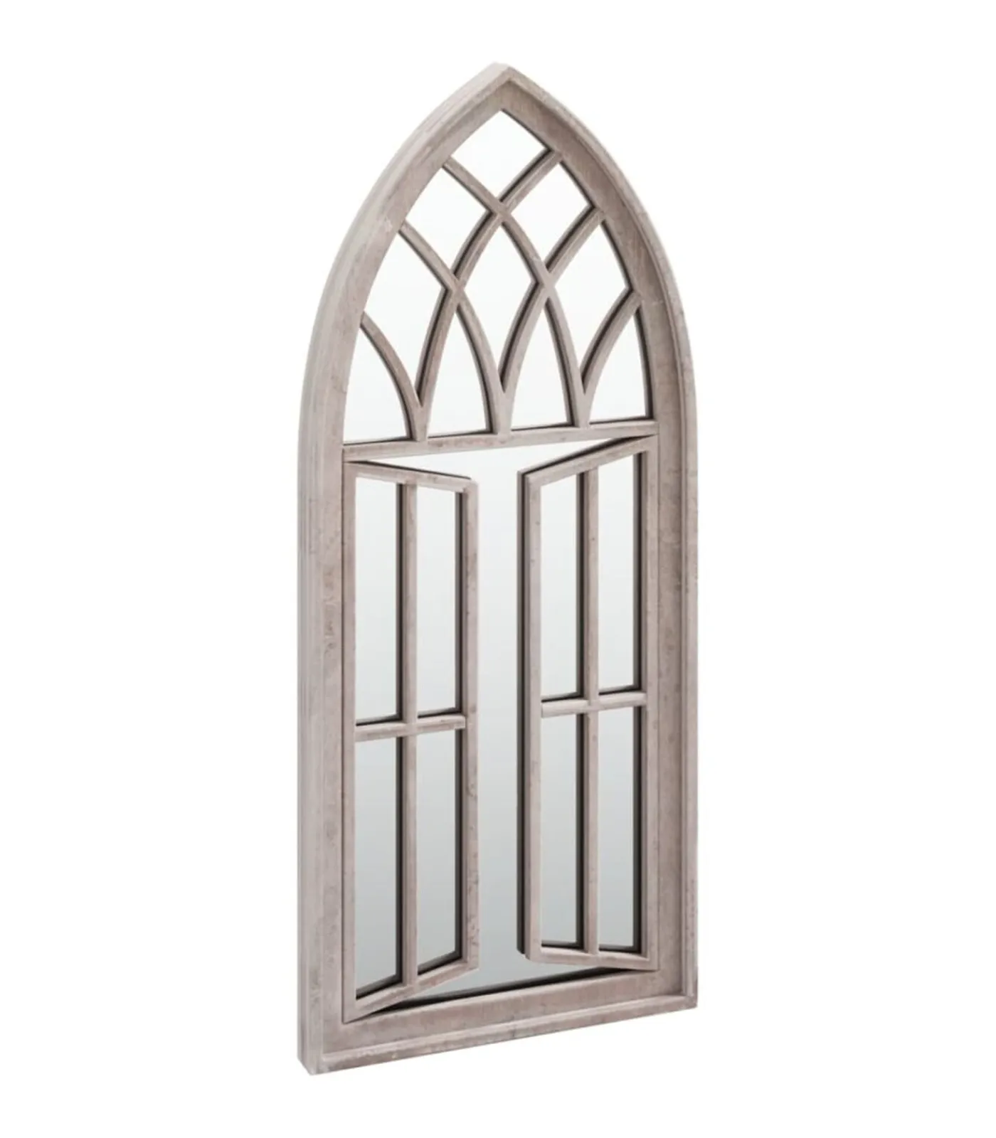 Clearance Tuinspiegel 70x30 cm ijzer zandkleurig Spiegels