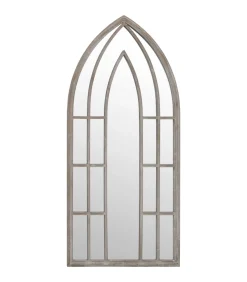 Discount Tuinspiegel 100x45 cm ijzer zandkleurig Spiegels