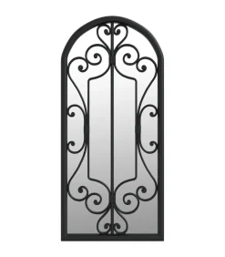 Discount Tuinspiegel 100x45 cm ijzer zwart Spiegels