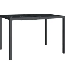 Tuintafel 110x80x72 cm staal antracietkleurig Tuinmeubelen