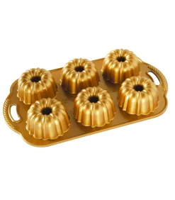 Nordic Ware Tulband Bakvorm Anniversary Bundtlette Goud - 6 Tulbanden