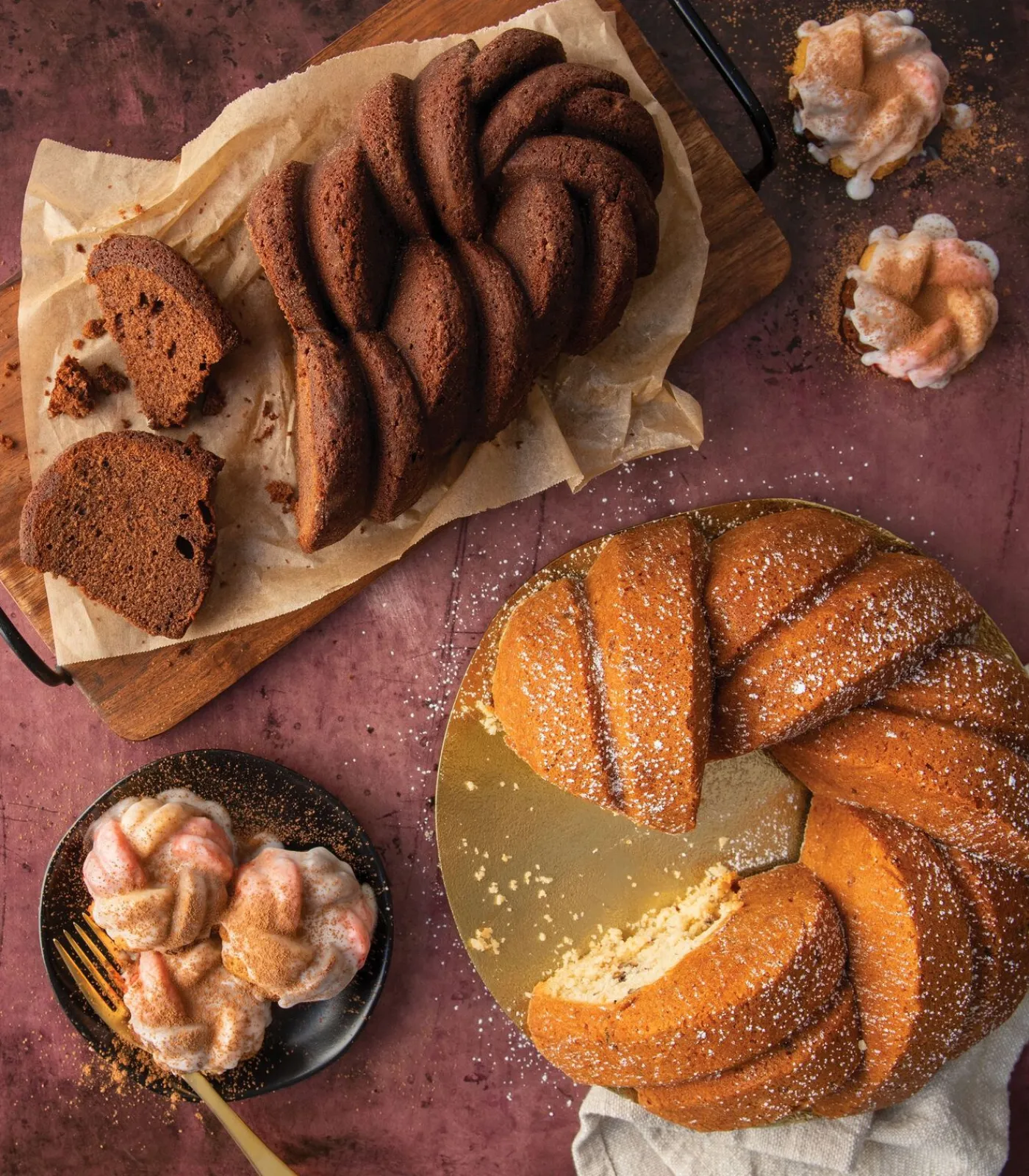 Nordic Ware Tulband Bakvorm Braided Bundt Goud ø 27 cm / 3.5 liter