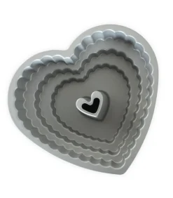 Nordic Ware Tulband Bakvorm Tiered Heart Bundt Koper 27 x 25 cm / 2.8 liter