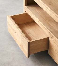 Discount Tv-meubel in massief eikenhout met knoesten 180 Anoa Meubels