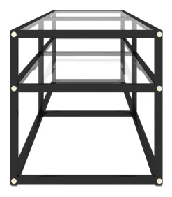 Best Tv-meubel 140x40x40,5 cm gehard glas transparant Meubels