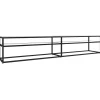 vidaXL Tv-meubel 220x40x40,5 cm gehard glas transparant