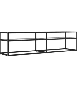 vidaXL Tv-meubel 160x40x40,5 cm gehard glas transparant
