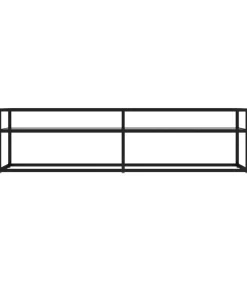 vidaXL Tv-meubel 160x40x40,5 cm gehard glas transparant