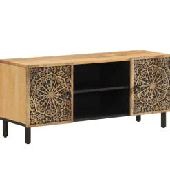Hot Tv-meubel 105x33x46cm massief mangohout Meubels