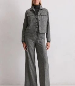 DAMES Marc O'Polo Tweed jasje relaxed cropped