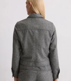 DAMES Marc O'Polo Tweed jasje relaxed cropped