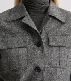 DAMES Marc O'Polo Tweed jasje relaxed cropped