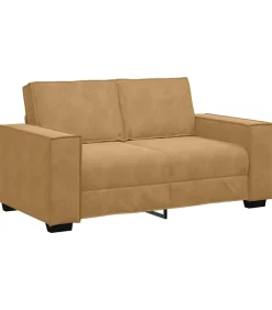 Best Tweezitsbank 120 cm fluweel bruin Zetels