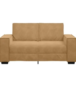 Best Tweezitsbank 120 cm fluweel bruin Zetels