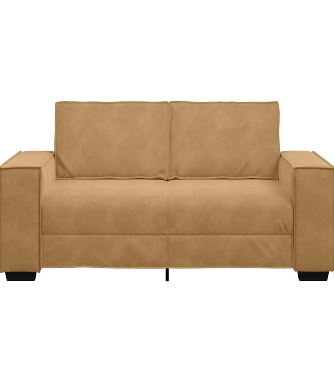 Best Tweezitsbank 120 cm fluweel bruin Zetels