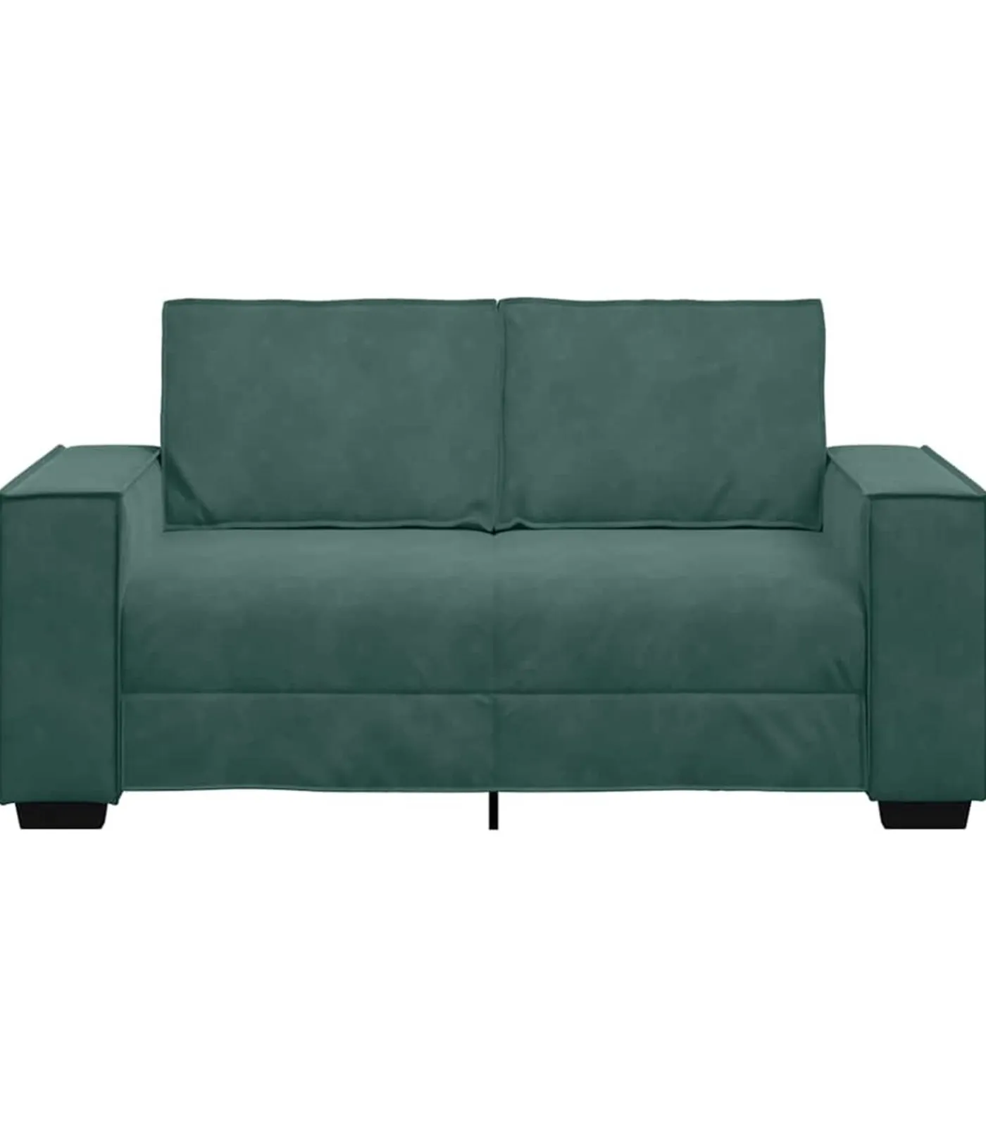 vidaXL Tweezitsbank 120 cm fluweel donkergroen