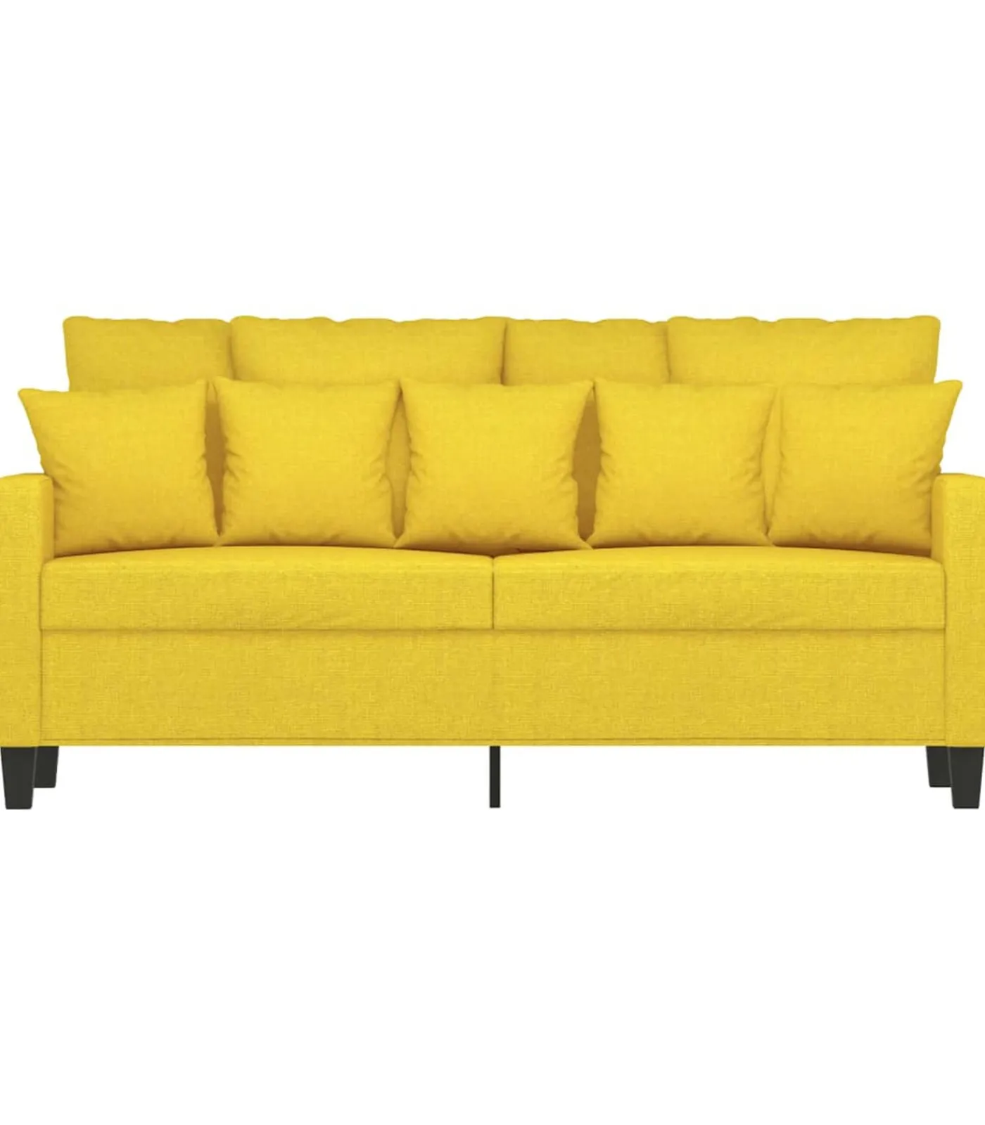 Best Tweezitsbank 140 cm stof lichtgeel Zetels