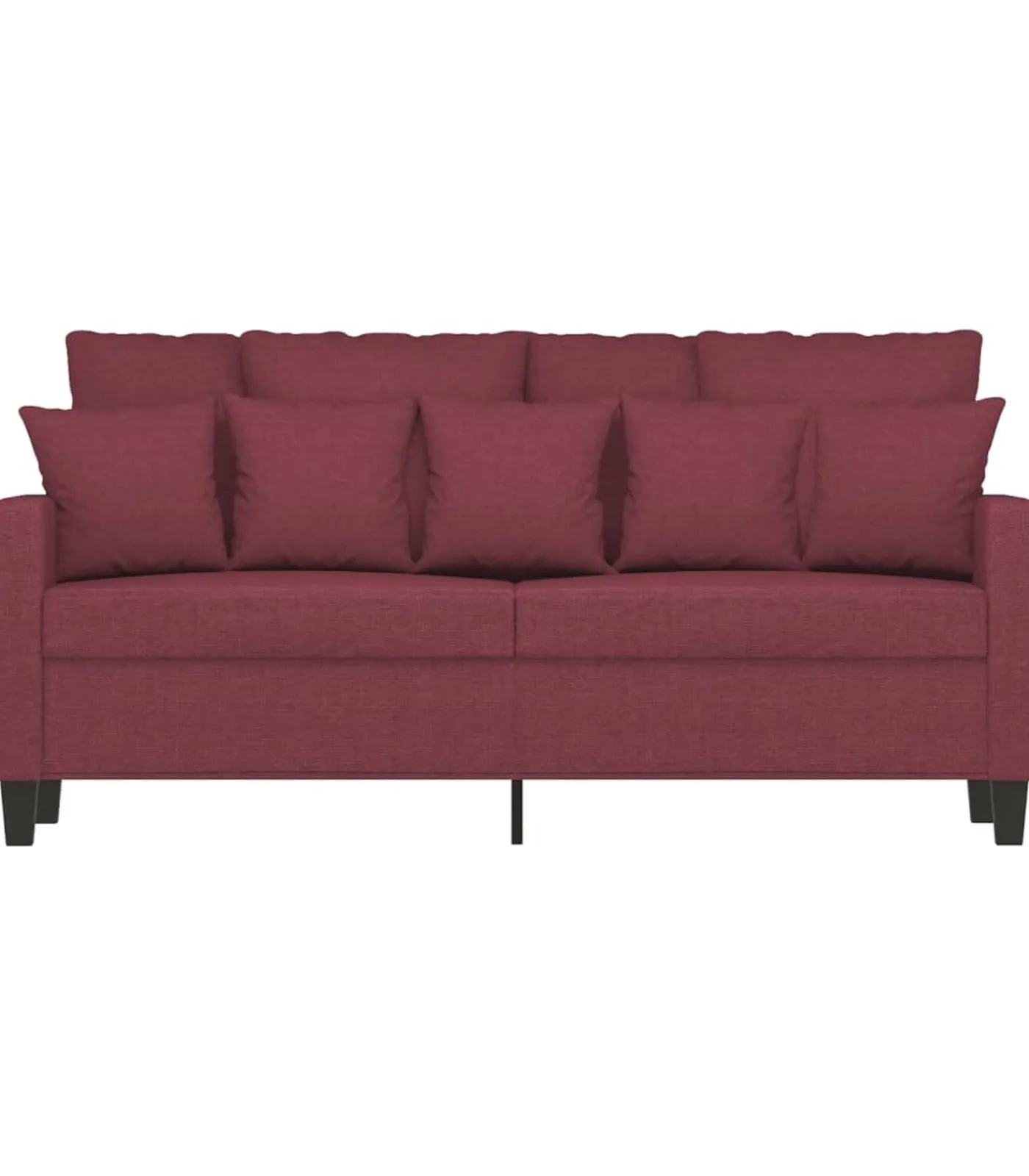 Online Tweezitsbank 140 cm stof wijnrood Zetels